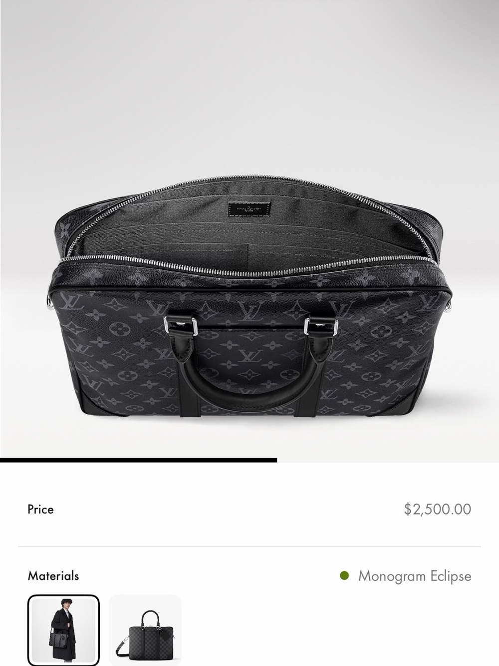 Louis Vuitton Porte-Documents Voyage PM in Monogram - Picture 8 of 8